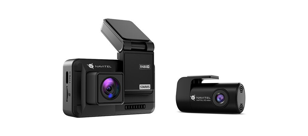 Cámara Navitel R480 2k De Salpicadero Quad Hd Batería Negro