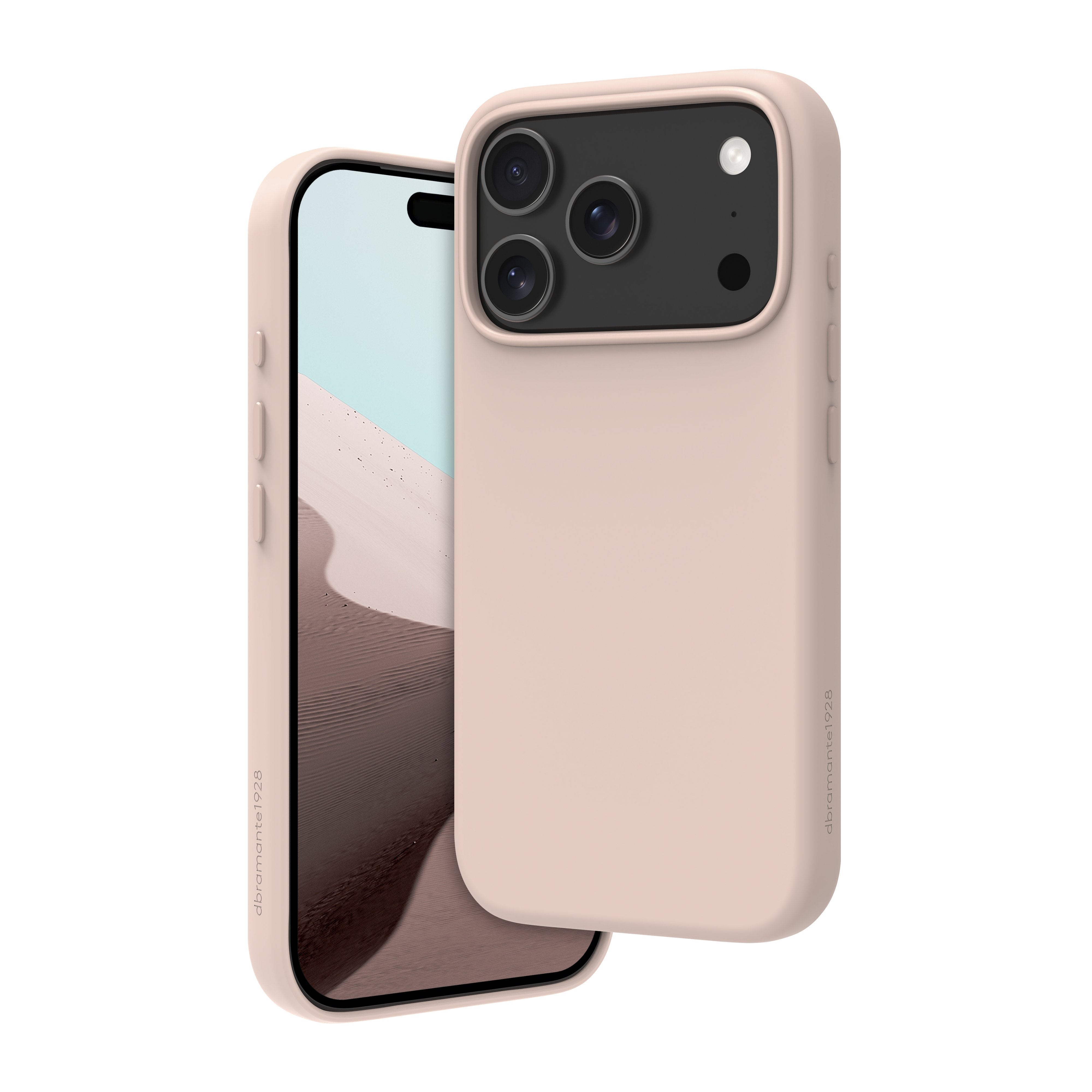 Dbramante1928 Roskilde Icon Carcasa Trasera Para Teléfono Móvil Compatibilidad Con Magsafe Plástico Reciclado Arena Rosa