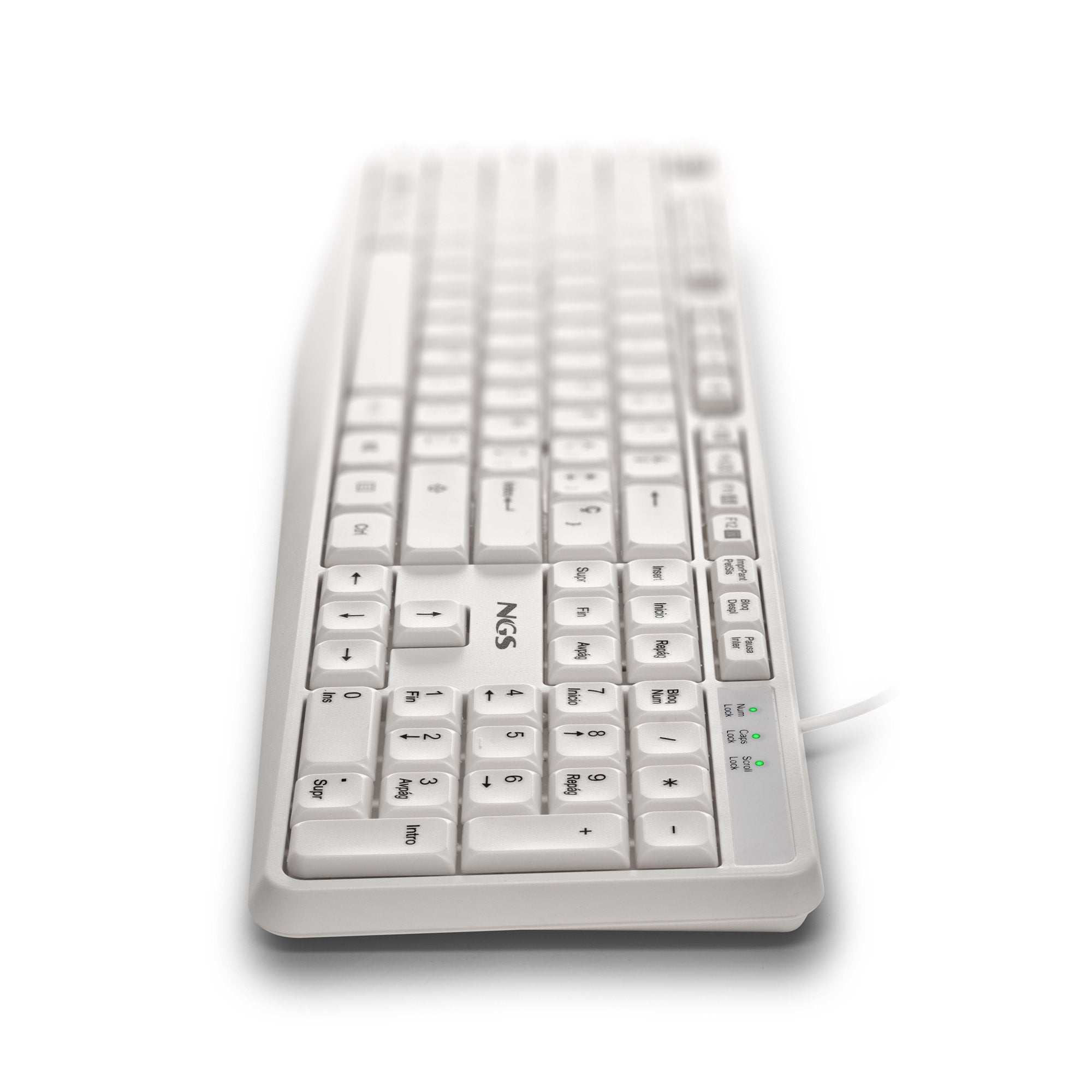 EAN 8435430628319 - NGS HERITAGE teclado Universal USB QWERTY Español Blanco imagen 3