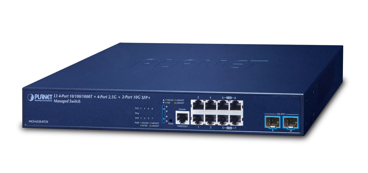 Switch Planet L3 4-Port Ge Mgs-6320-8t2x