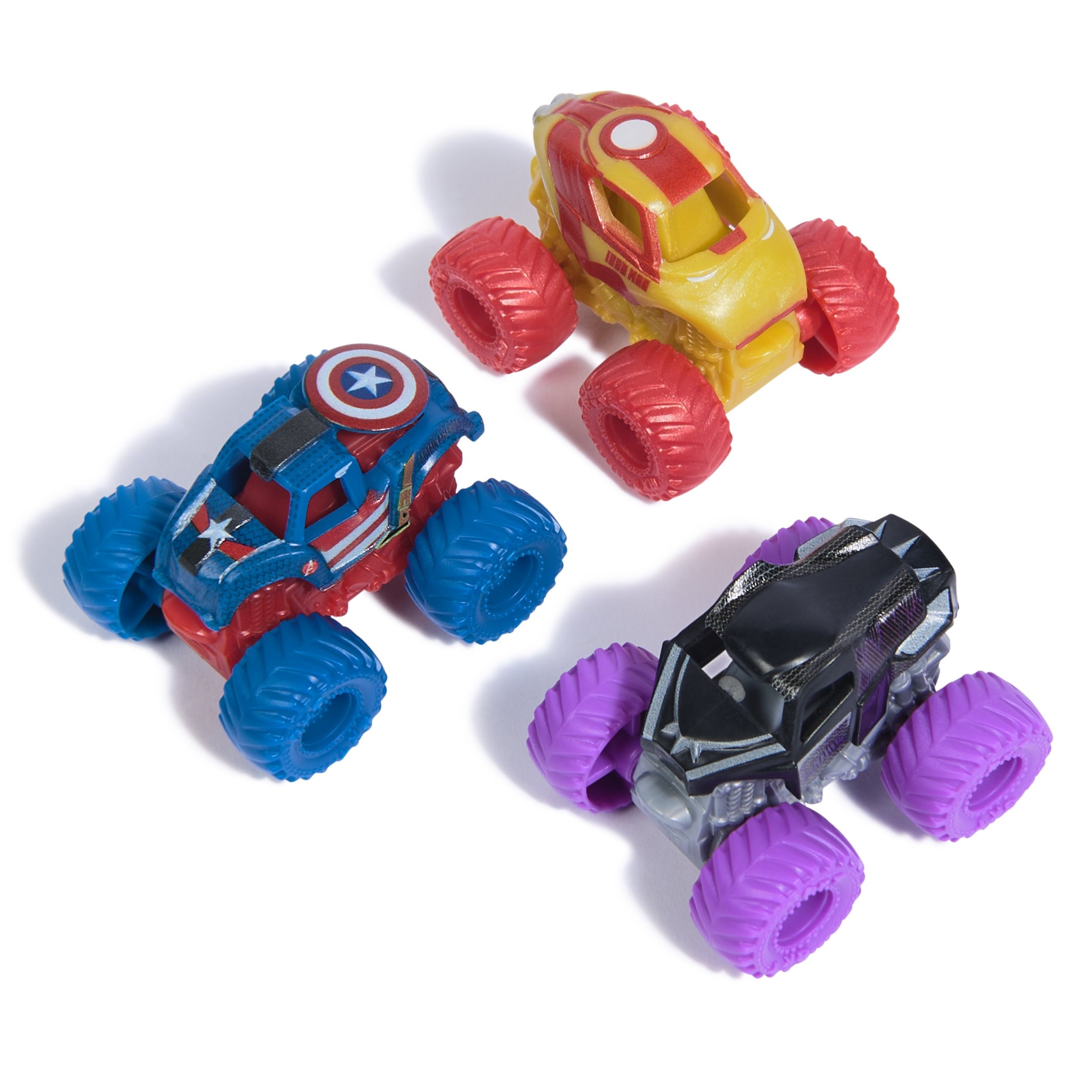 Spin Master Monster Jam Marvel Mini Monster Trucks 3er-Pack, Spielfahrzeug 6070229