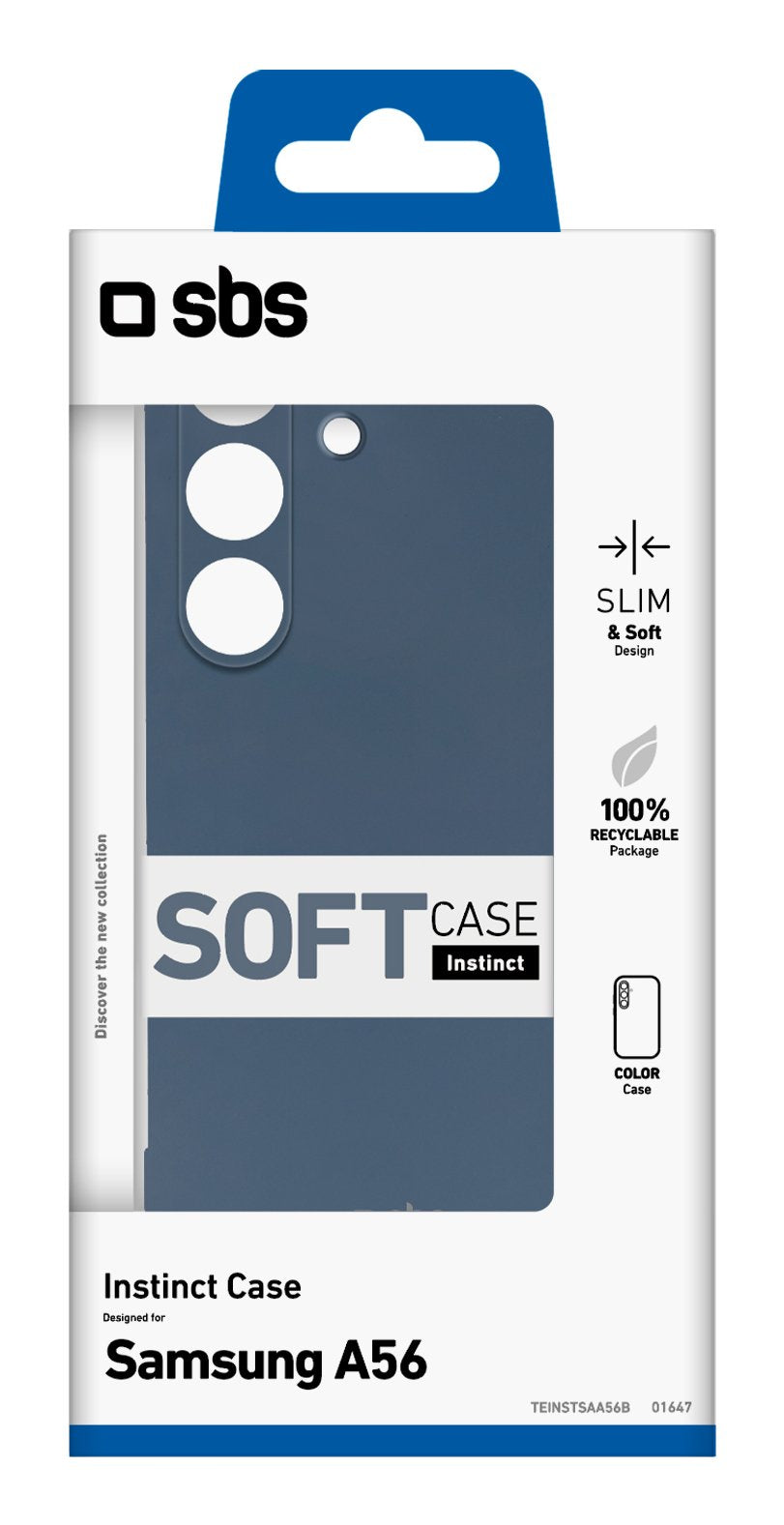 EAN 8018417501647 - SBS TEINSTSAA56B funda para teléfono móvil 17 cm (6.7") Azul imagen 2