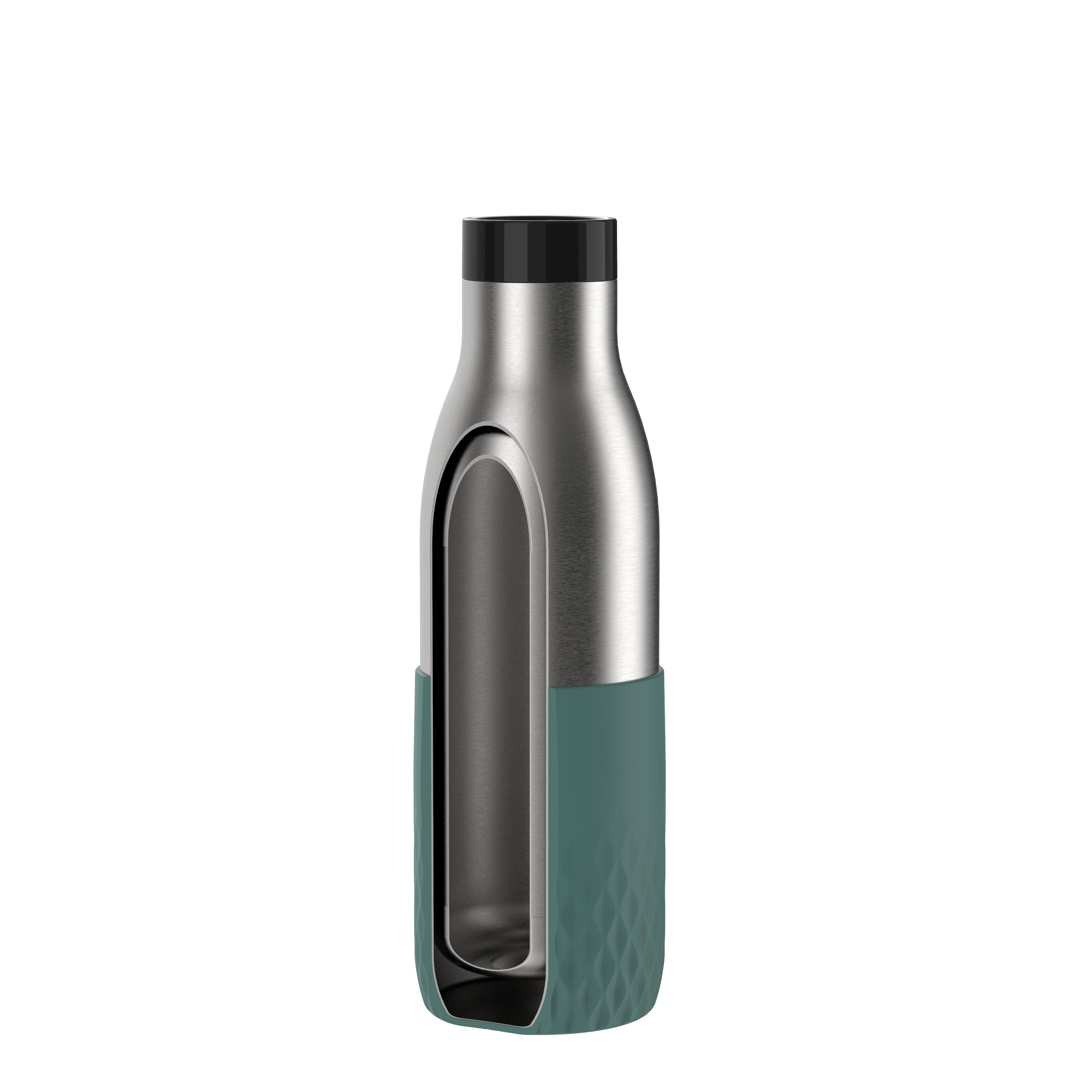 EAN 4009049537405 - EMSA Bludrop Sleeve N3111100 bidón de agua Uso diario 700 ml Acero inoxidable Negro, Acero inoxidable imagen 8