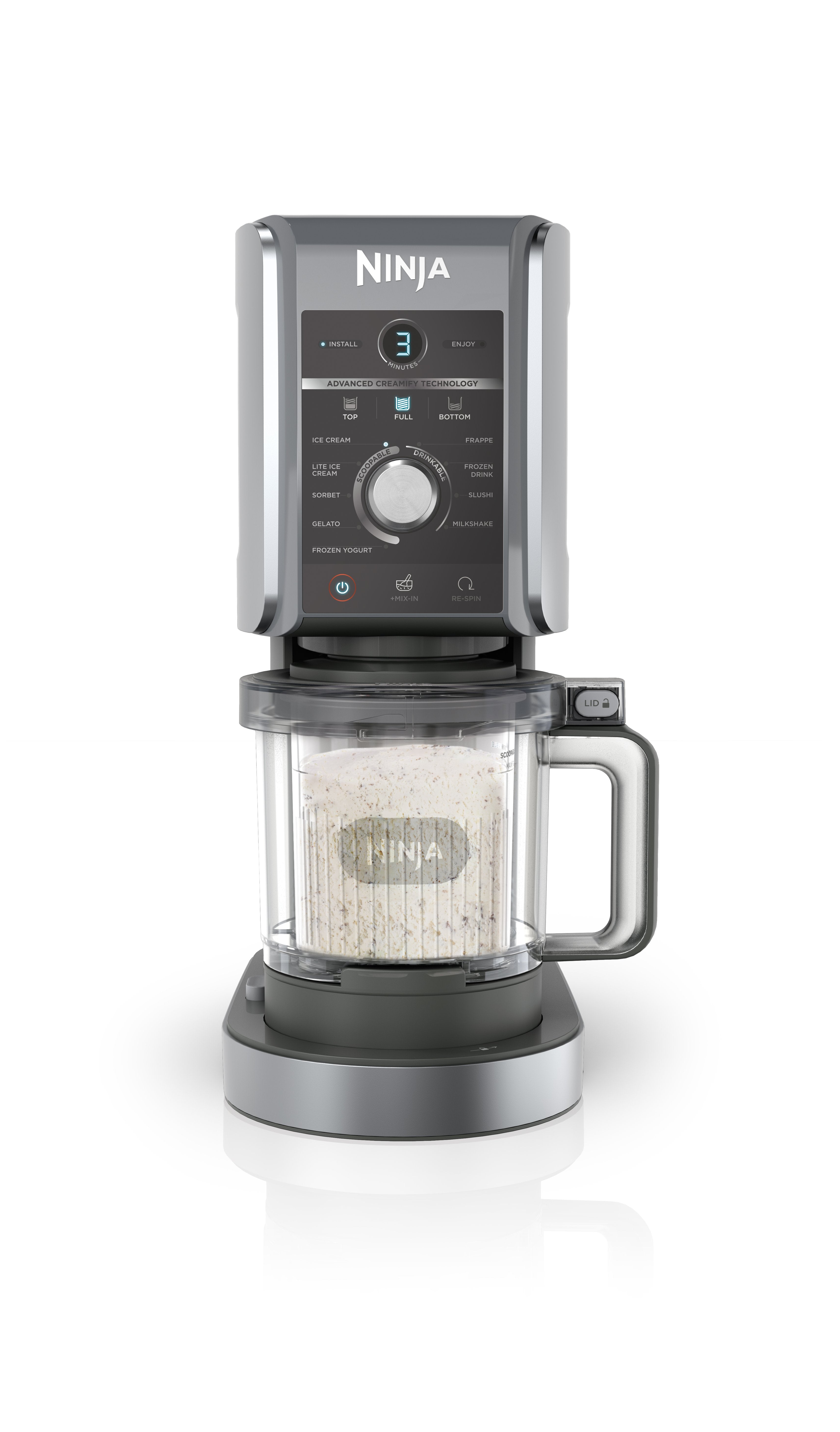 EAN 622356283076 - Ninja CREAMi Deluxe Máquina de helados y batidos 2,1 L 800 W Negro, Gris imagen 10