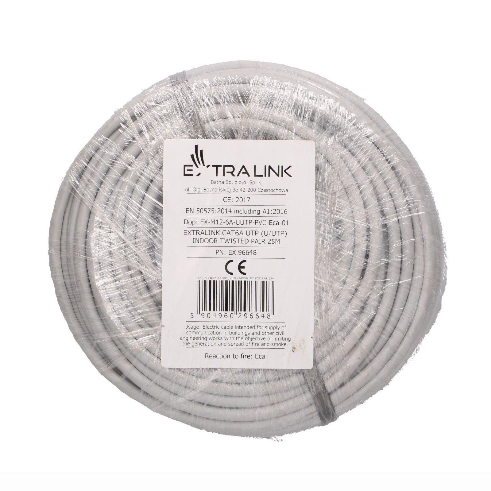 Extralink Ex.96648 Cat6a U Utp Indoor Network Cable 25m