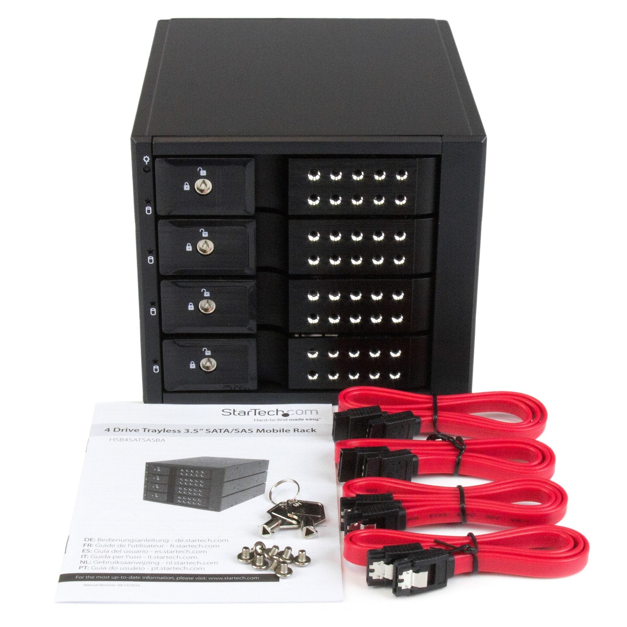 Startech Rack Movil Backplane Con 4 Bahias Hot Swa