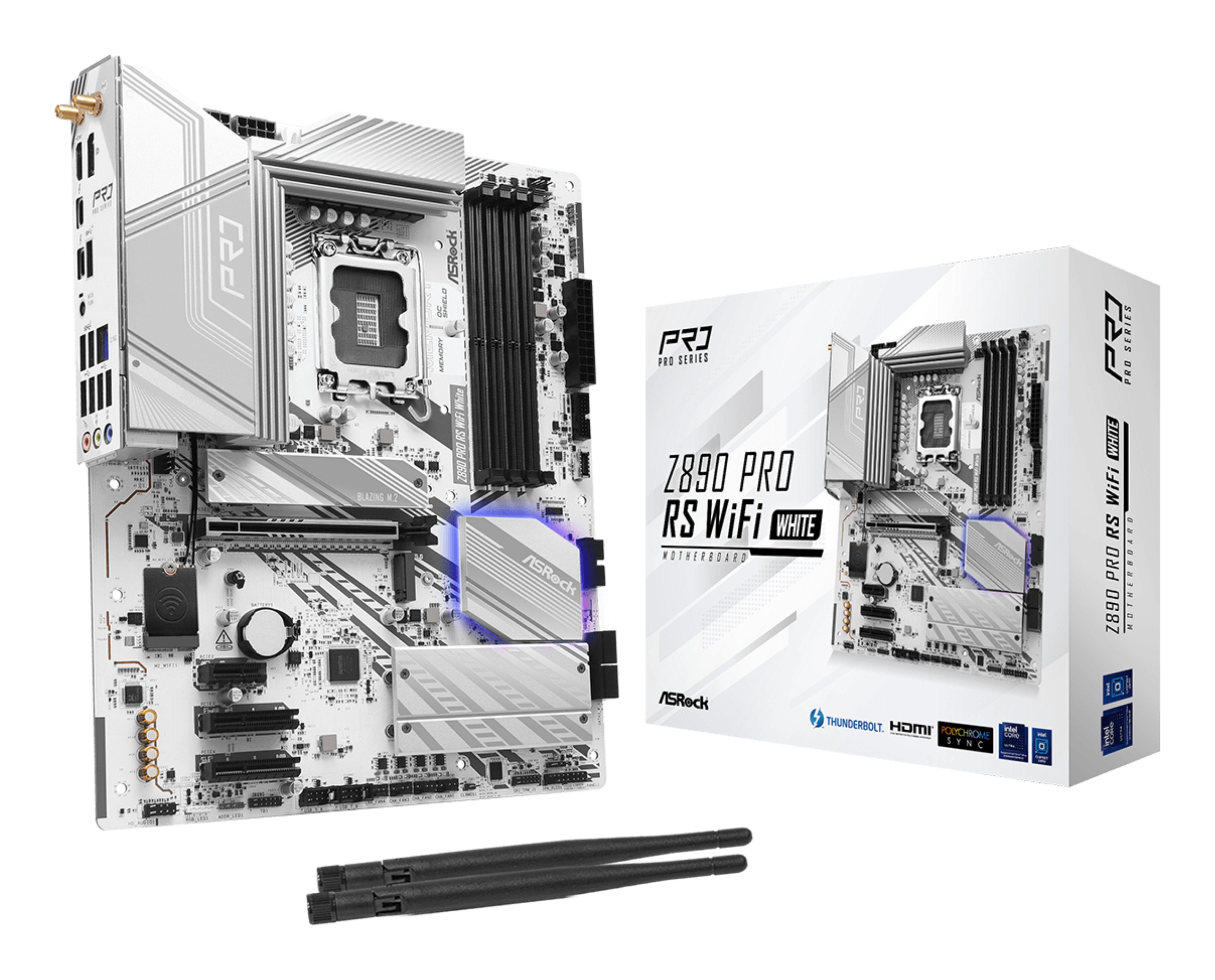 EAN 4710483947476 - Asrock Z890 Pro RS WiFi White Intel Z890 LGA 1851 (Socket V1) ATX imagen 1