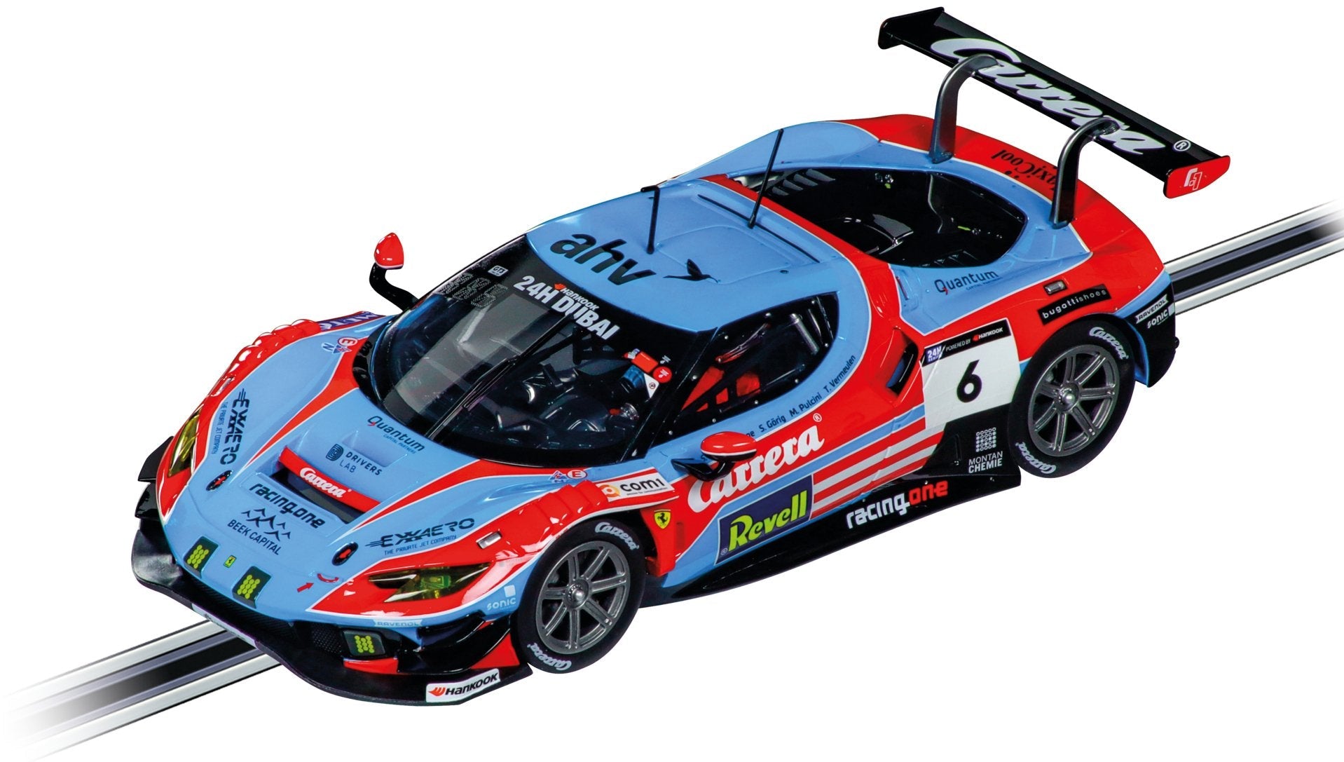 EAN 4007486239814 - Carrera Ferrari 296 GT3 " , No.6" 24H Dubai modelo controlado por radio Coche de carreras Motor eléctrico imagen 1