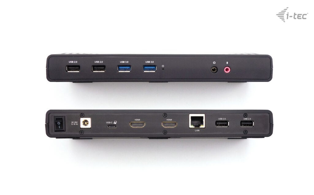I-Tec Usb 3.0 / Usb-C / Thunderbolt Dual Display Docking Station + Power Delivery 85w