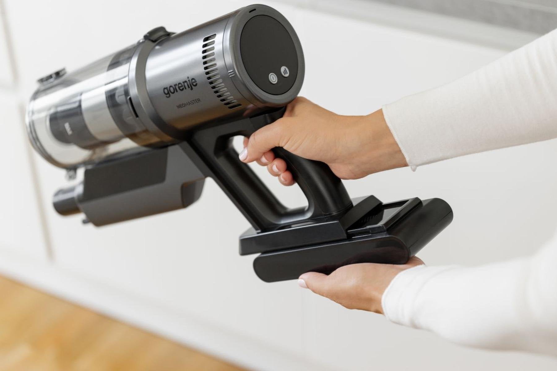 EAN 3838783075871 - Gorenje SVC296449NMBL Aspiradora escoba 2 en 1 Batería Secar HEPA Sin bolsa 0,6 L 550 W Carbón vegetal imagen 9