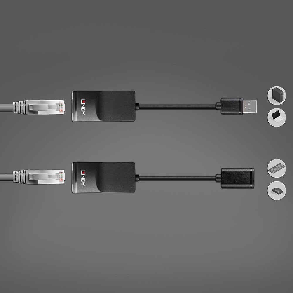 EAN 4002888433655 - Lindy 43365 ampliador de red Transmisor y receptor de red Negro imagen 5
