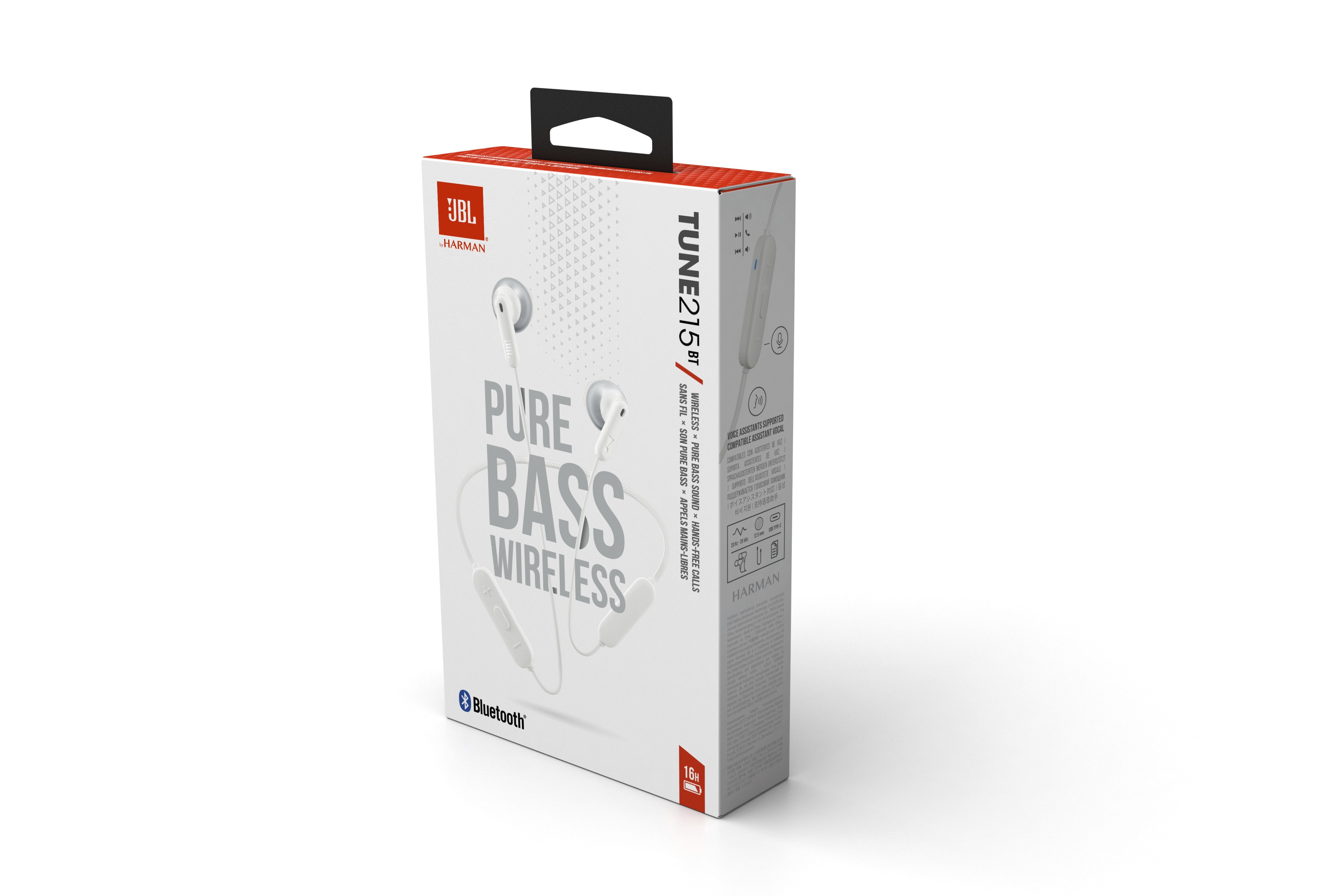 EAN 6925281974373 - JBL Tune 215 Auriculares Inalámbrico Dentro de oído, Banda para cuello Llamadas/Música Bluetooth Blanco imagen 6