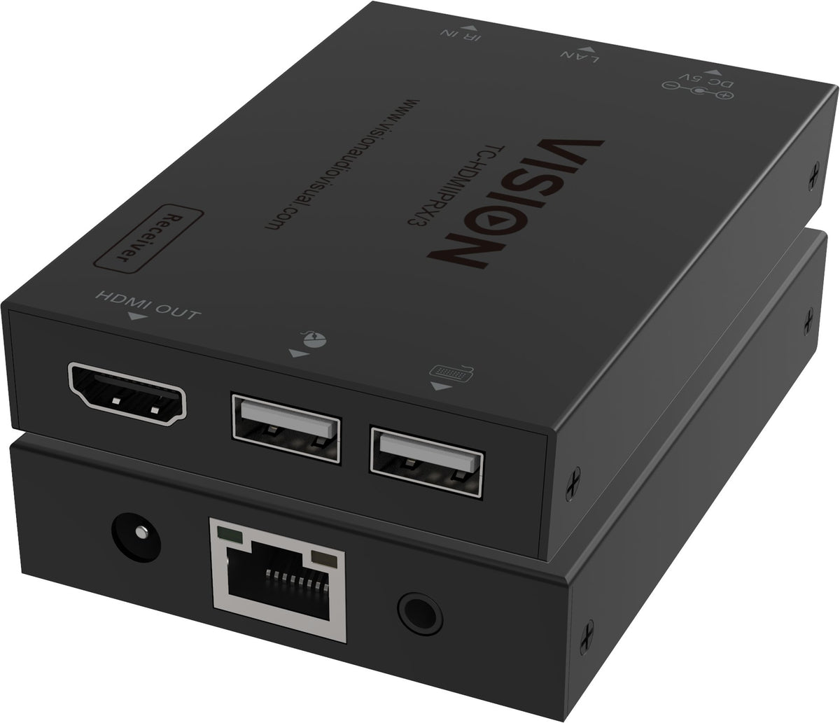 EAN 6862534000000 - Vision HDMI-over-IP Receiver Receptor AV Negro imagen 1
