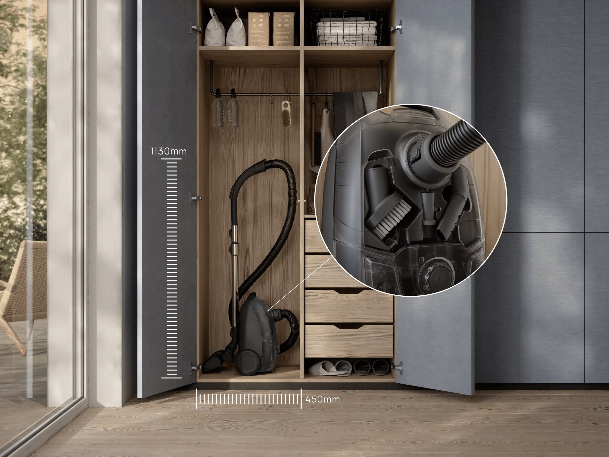 EAN 7333394021379 - Electrolux EB51C1OG 3 L Aspiradora cilíndrica Secar 750 W Sin bolsa imagen 14