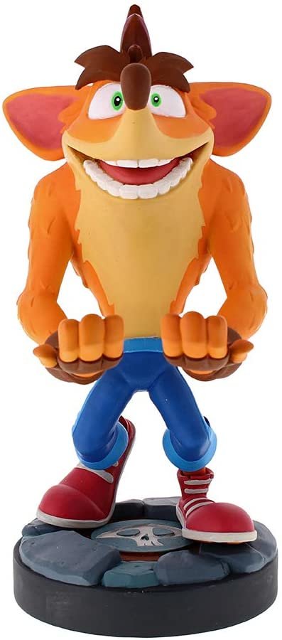 Figura Cuántica De Crash Bandicoot - Soporte Y Cargador Para Controlador Y Teléfono Inteligente - Juego Exquisito