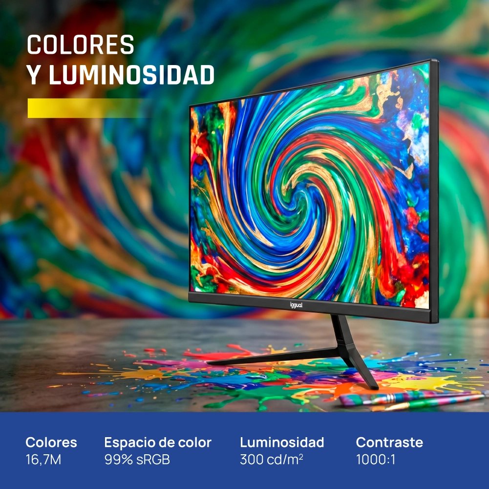 EAN 8435364319413 - iggual ML24S pantalla para PC 60,5 cm (23.8") 1920 x 1080 Pixeles Full HD LED Negro imagen 7