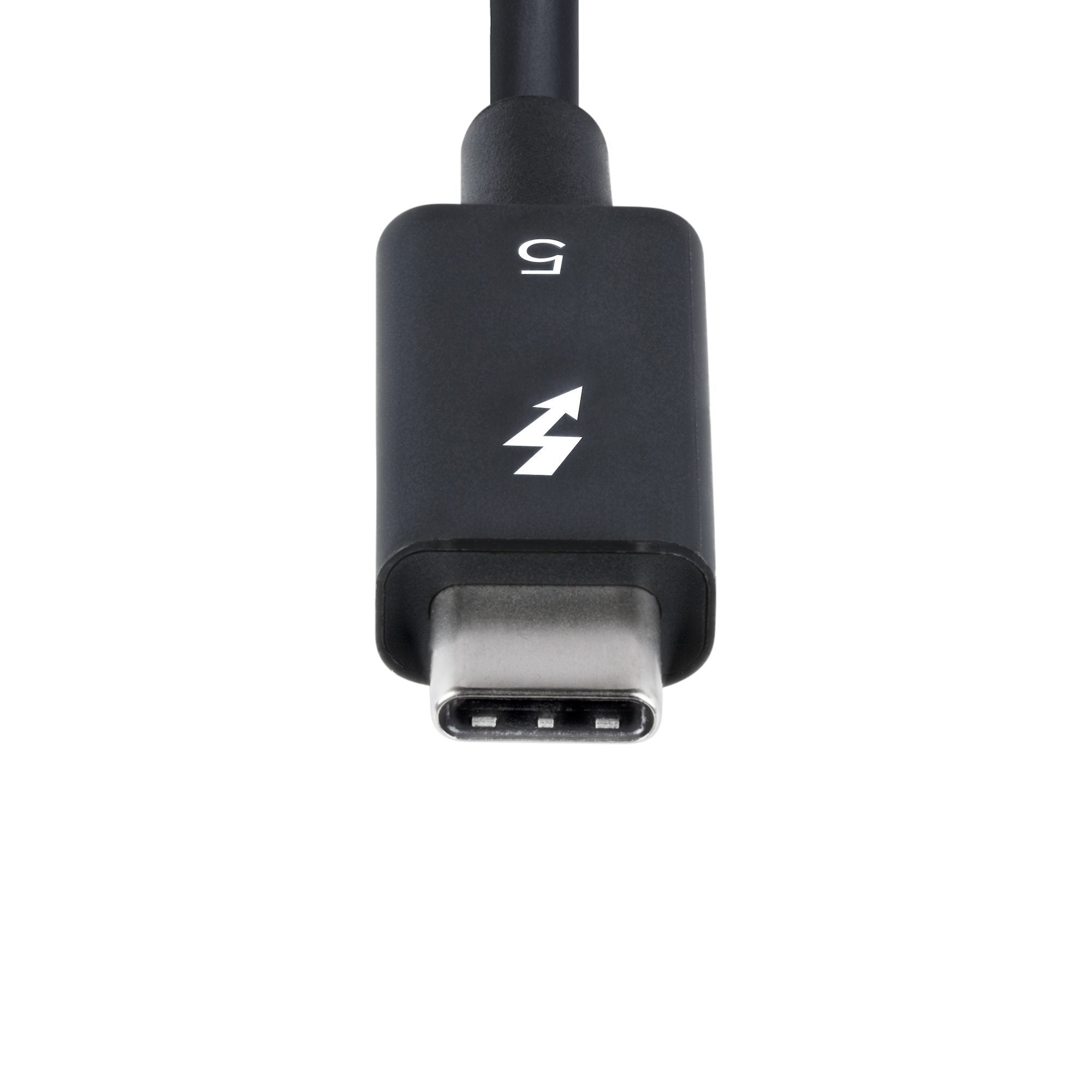 EAN 0065030920360 - StarTech.com TBLT5MM50CM240W cable Thunderbolt 0,5 m 80 Gbit/s Negro imagen 4