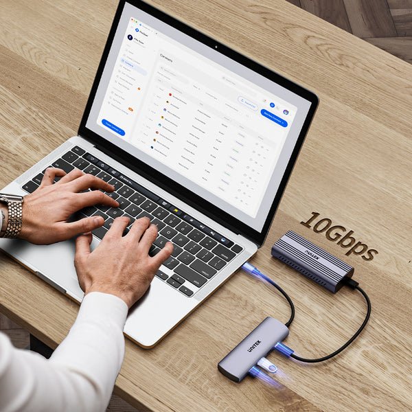 Unitek 4w1 Usb-C 10 Gbps 4x Usb-A