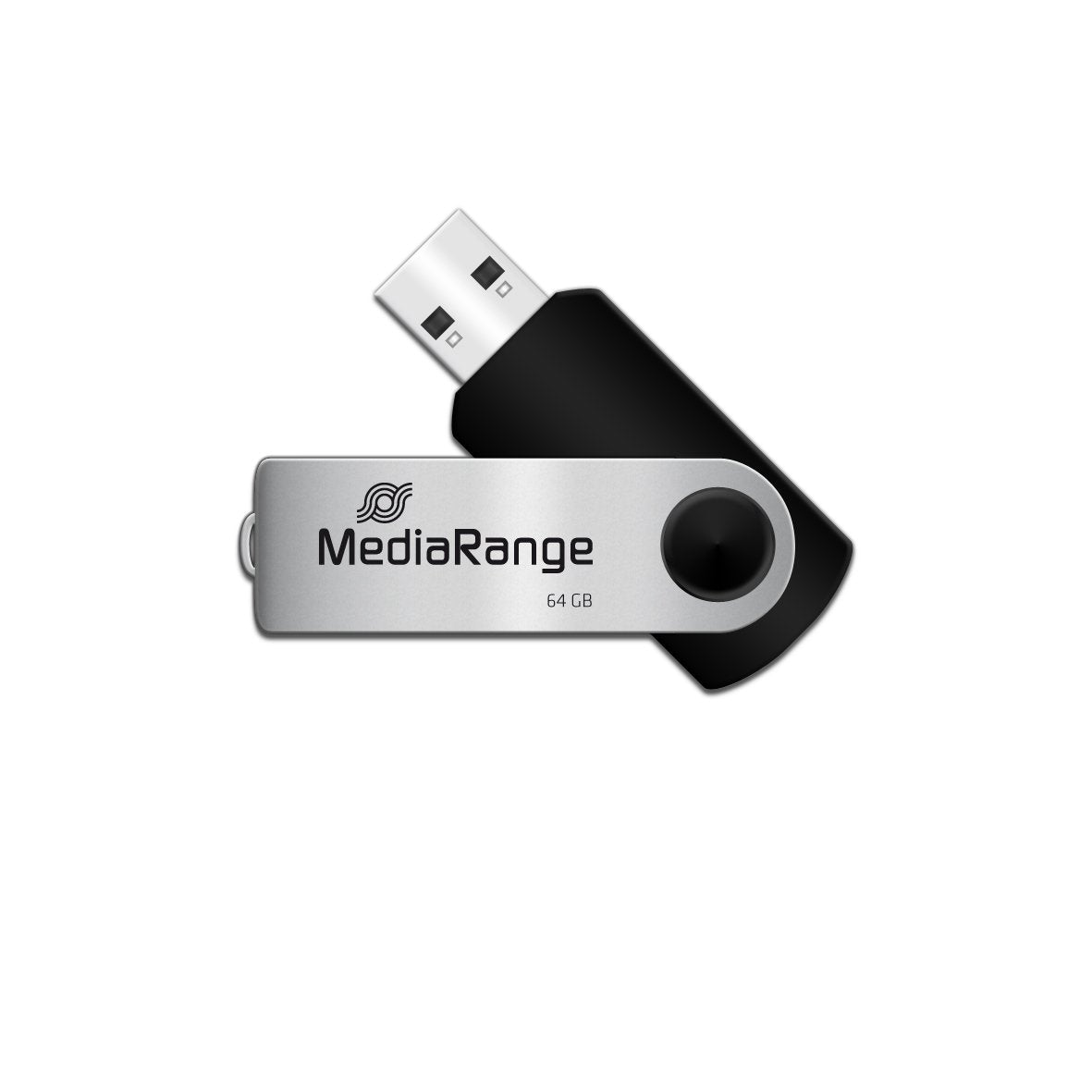 EAN 4260283112258 - MediaRange 64GB USB 2.0 unidad flash USB USB Type-A / Micro-USB Negro, Plata imagen 2