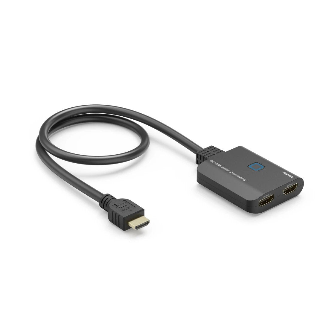 Hama Divisor Hdmi 4k - 1 Entrada - 2 Salidas - Indicador Led - 6.55x1.6x5.55cm - Negro