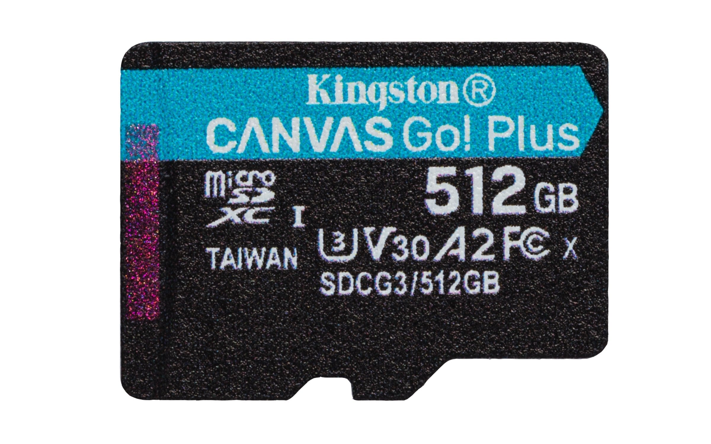 Micro Sd Kingston 512gb Canvas Go Plus 170r, Up To 170mb/S, A2, W/O Adapter