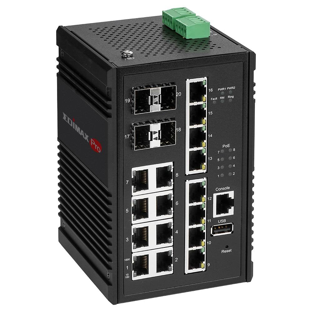 EAN 4717964703347 - Edimax IGS-5416P switch Gestionado Gigabit Ethernet (10/100/1000) Energía sobre Ethernet (PoE) Negro imagen 4