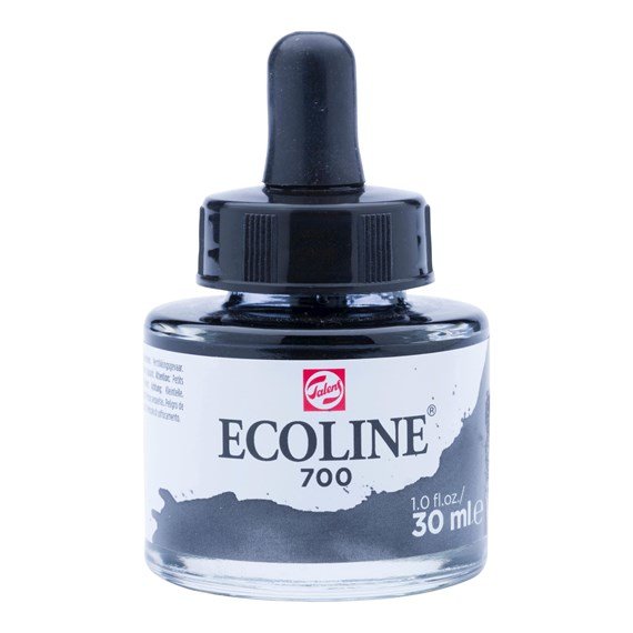 Talens Ecoline Acuarela Liquida 30ml Negro