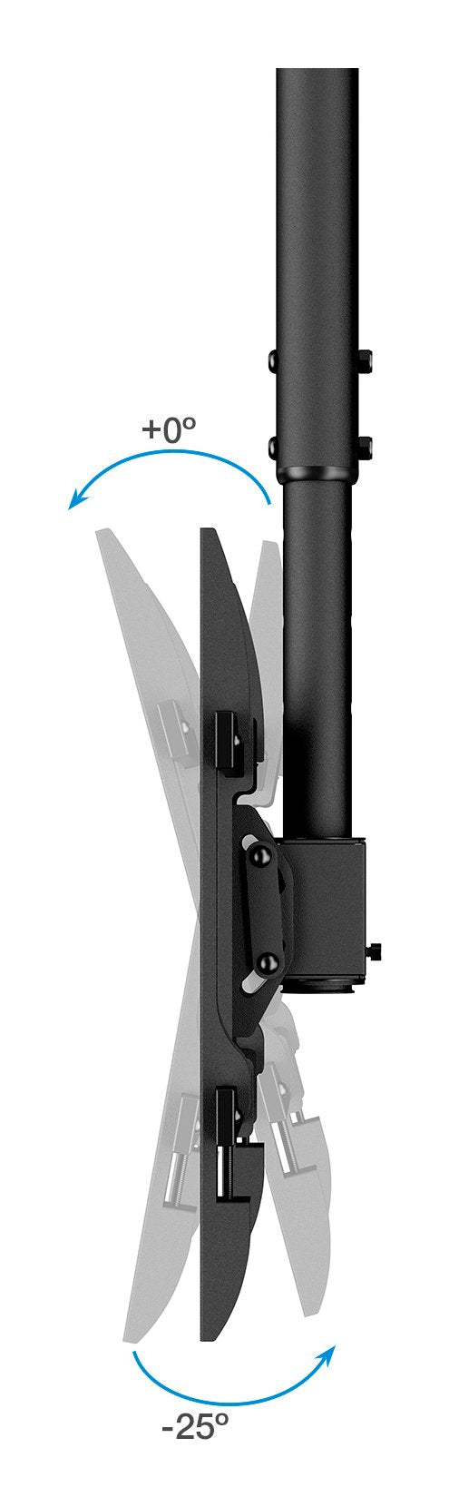 Soporte Techo Pantallas 43-86" Negro