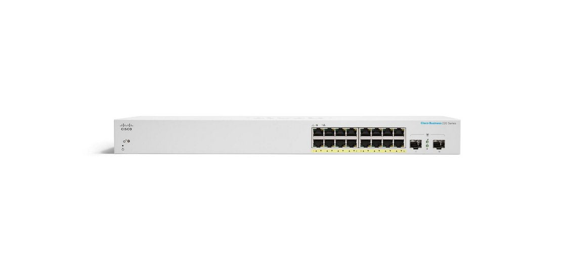 Switch Cisco Cbs220-16t-2g, 16xgbe Rj45, 2xsfp