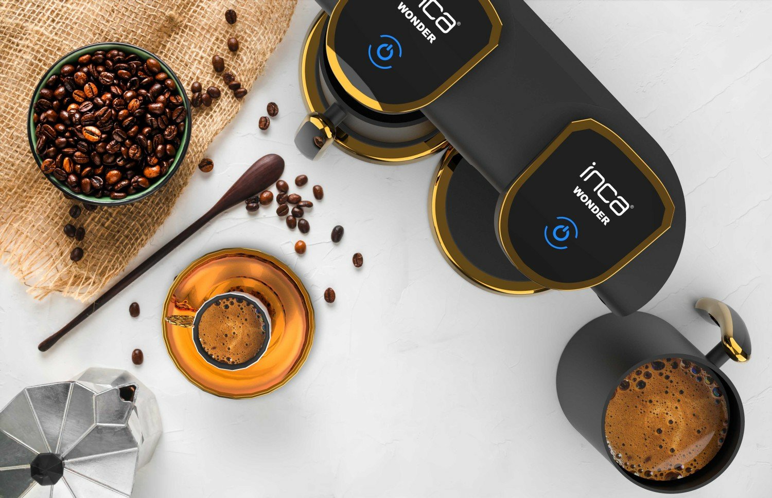 Inca Ikm-02 Cafetera Eléctrica Totalmente Automática Cafetera Turca 0,25 L