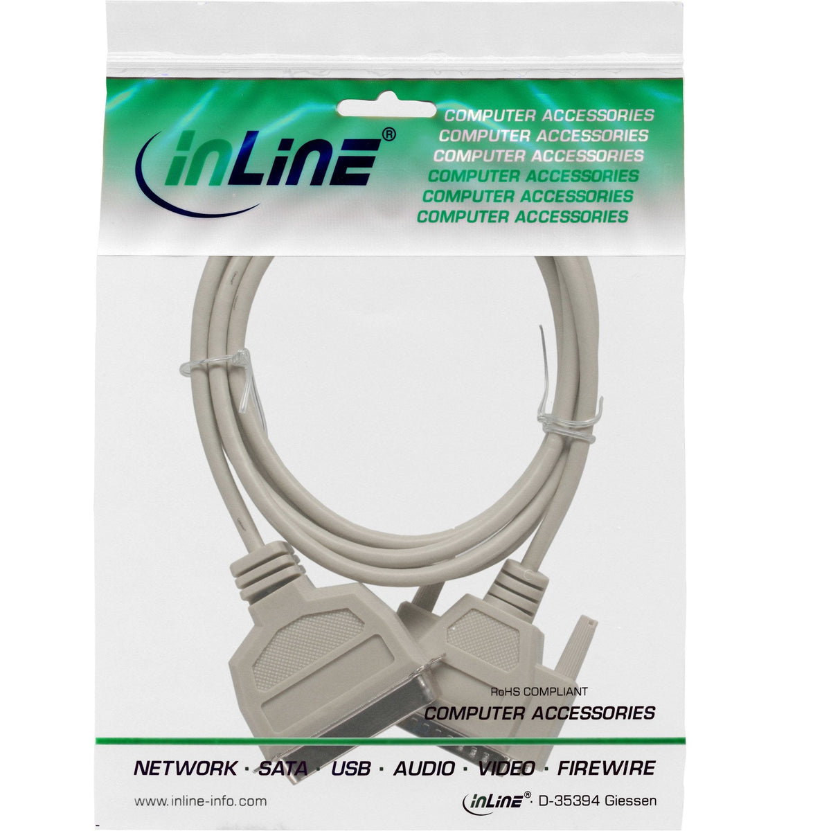 Cable De Impresora Inline Bidireccional D-Sub De 25 Pines A Centronics De 36 Pines 5 M