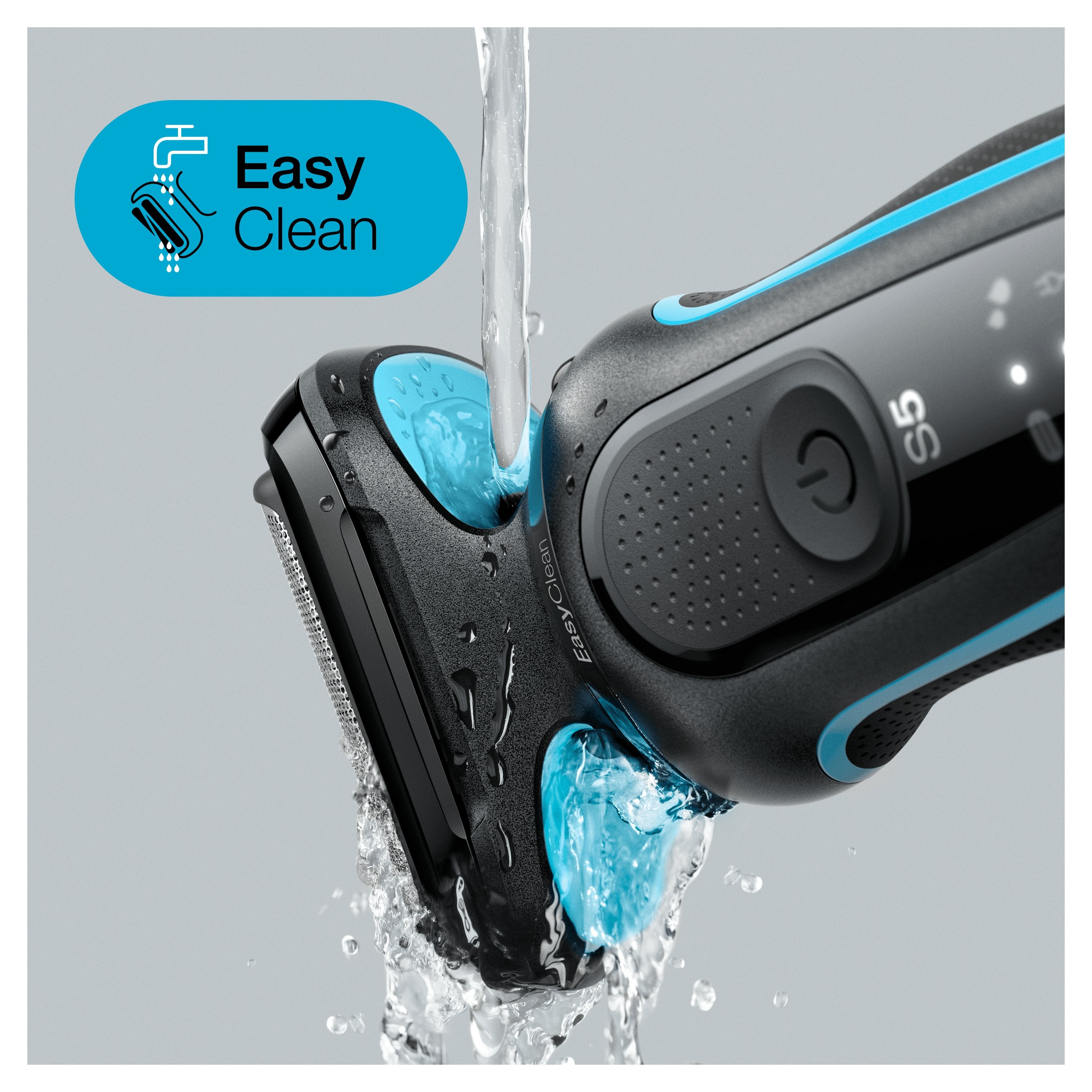 EAN 4210201242284 - Braun Series 5 50-M1000s Máquina de afeitar de láminas Negro, Azul imagen 7