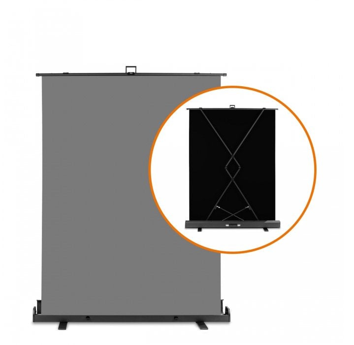 Walimex Pro Roll-Up Panel Hintergrund 155x200cm Grau