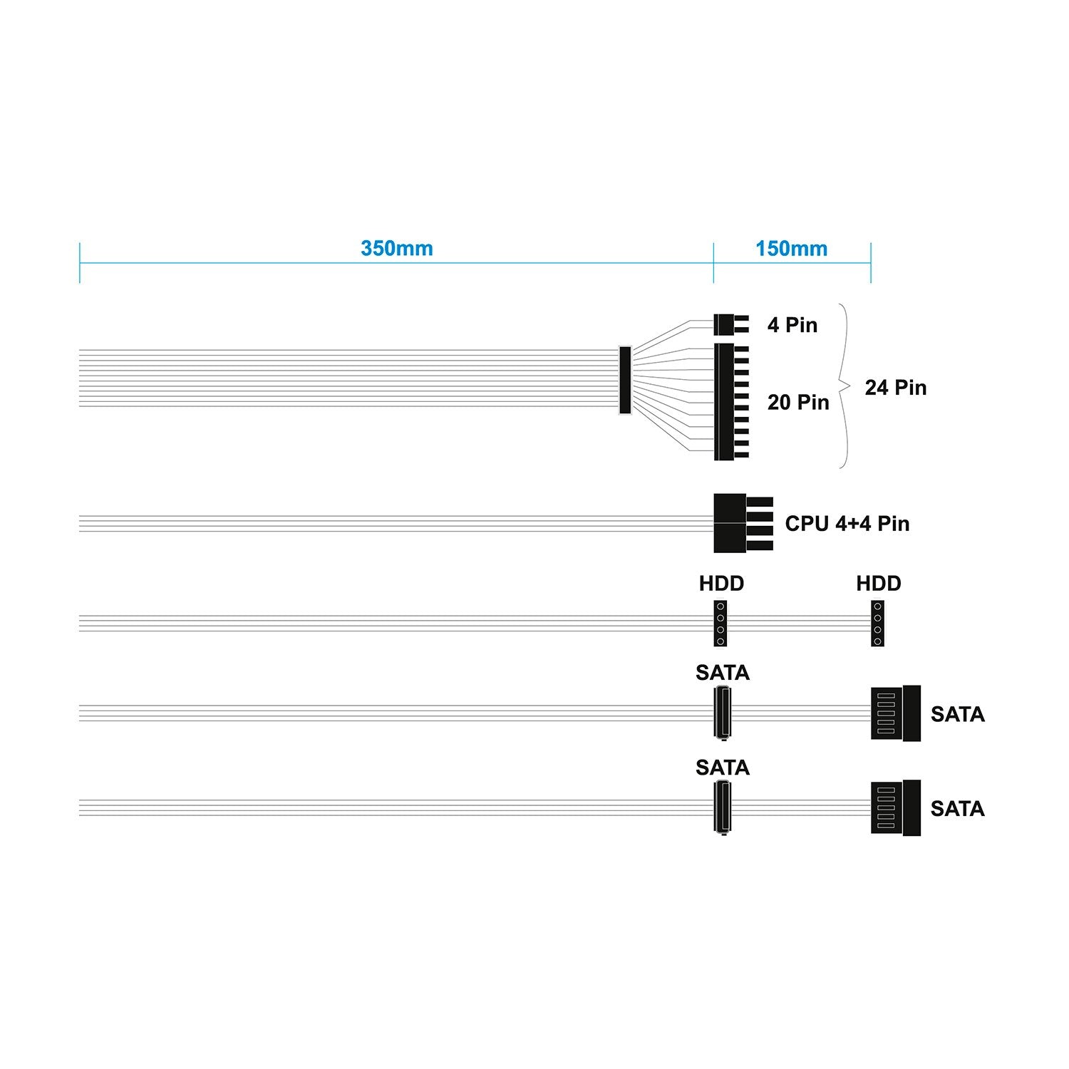 Fuente Alimentacion Atx 500w Oem, Plata