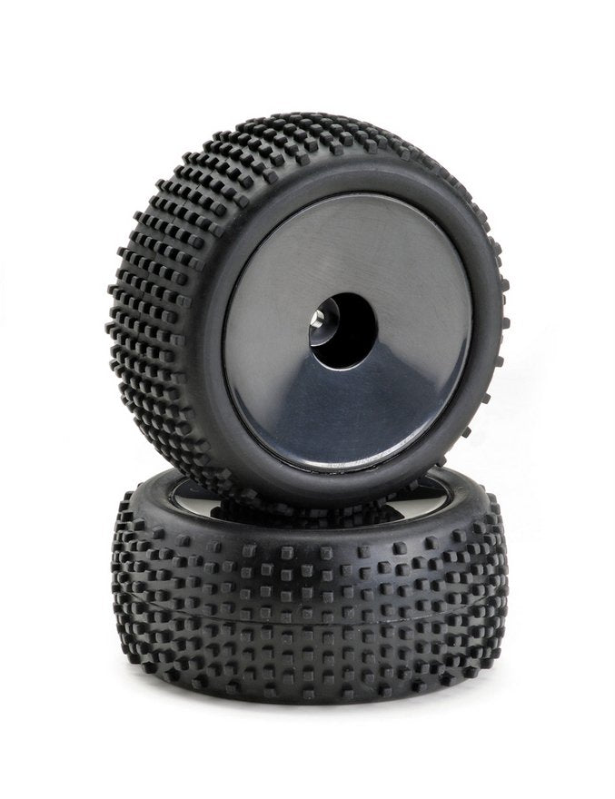 Absima 1 10 Buggy Ruedas Completas Pin Line Disk Negro 1 Paar