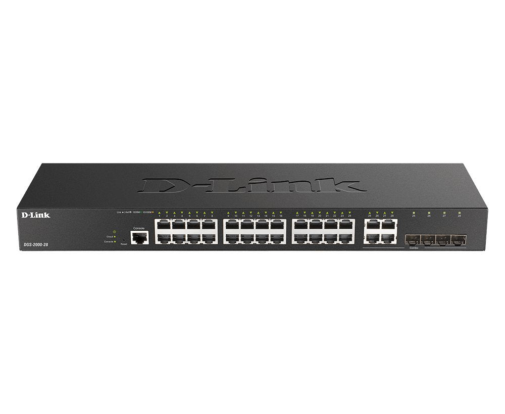 Switch Gestionable D-Link Dgs-2000-28 28 Puertos Rj-45 10 100 1000 Sfp