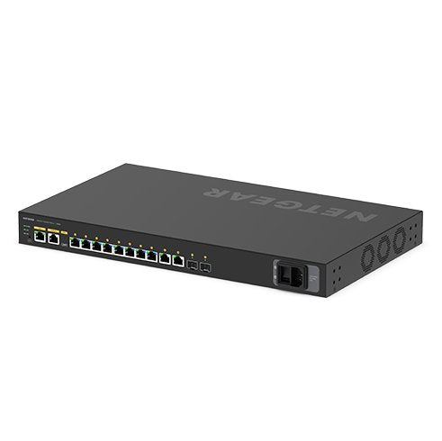 Netgear 12-Port Av Line M4250-10g2xf-Poe++ 8x1g Utra90 Poe++ 802.3bt 720w 2x1g 2xsfp+ Managed Switch