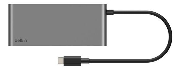 EAN 745883924394 - Belkin INC024HQSGY hub de interfaz USB Tipo C 10000 Mbit/s Gris imagen 3