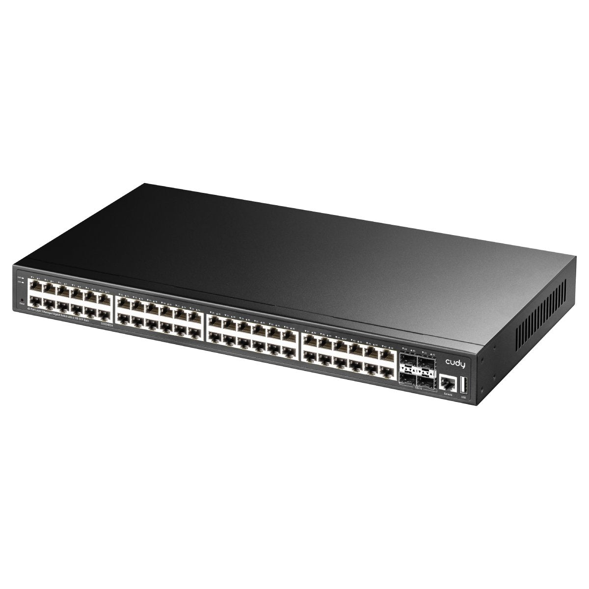 Cudy Gs5048s4 Network Switch Managed L3 Gigabit Ethernet (10/100/1000) Black