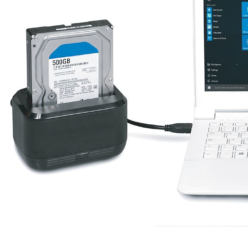 Port Designs Sata Usb 3.0, 2,5" + 3,5" Festplatten Docking Station- Eu