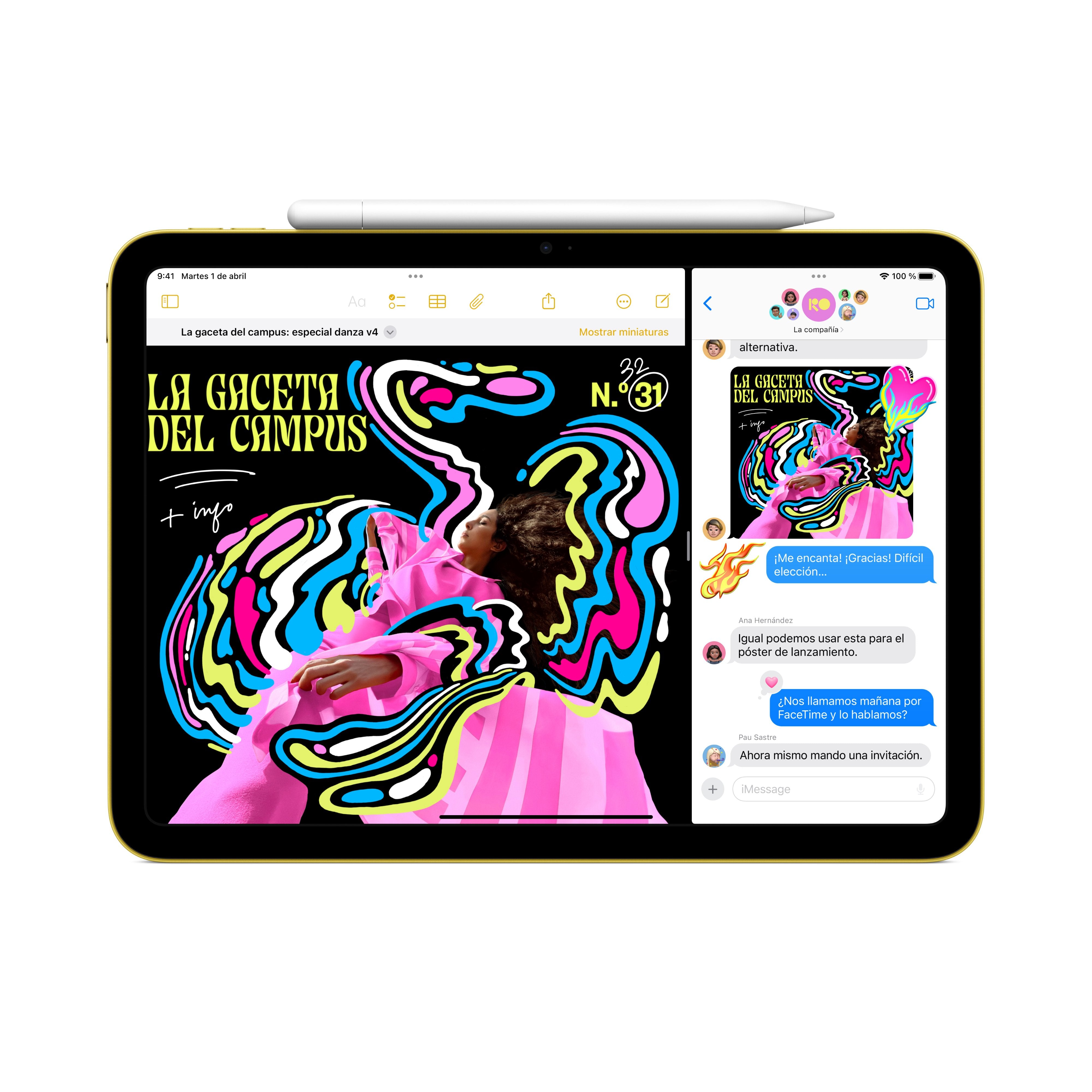 EAN 0195950107319 - Apple iPad 5G LTE-TDD & LTE-FDD 512 GB 27,9 cm (11") Wi-Fi 6 (802.11ax) iPadOS 18 Rosa imagen 4
