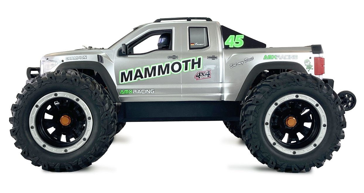 Rc Coche Amewi Amx Mammoth Monmer Truck Sin Batería Plata 14+