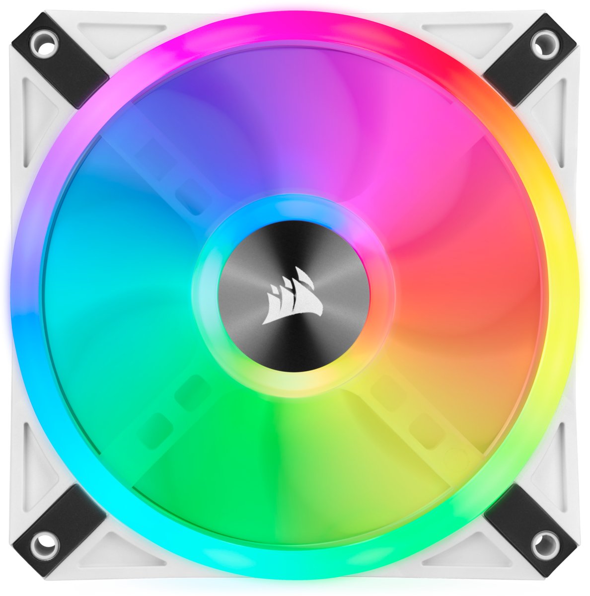Case Acc Fan 12cm Corsair Ql120wh Rgb 3pcs Rgb Pwm 1500rpm 71m³/H 26dba 4pin Triple Pack White