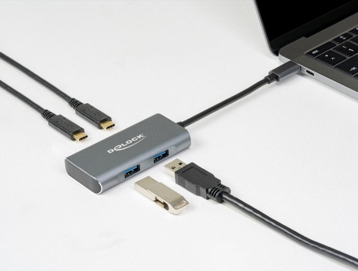 EAN 4043619632602 - DeLOCK 63260 hub de interfaz USB 3.2 Gen 2 (3.1 Gen 2) Type-C 10000 Mbit/s Gris imagen 3