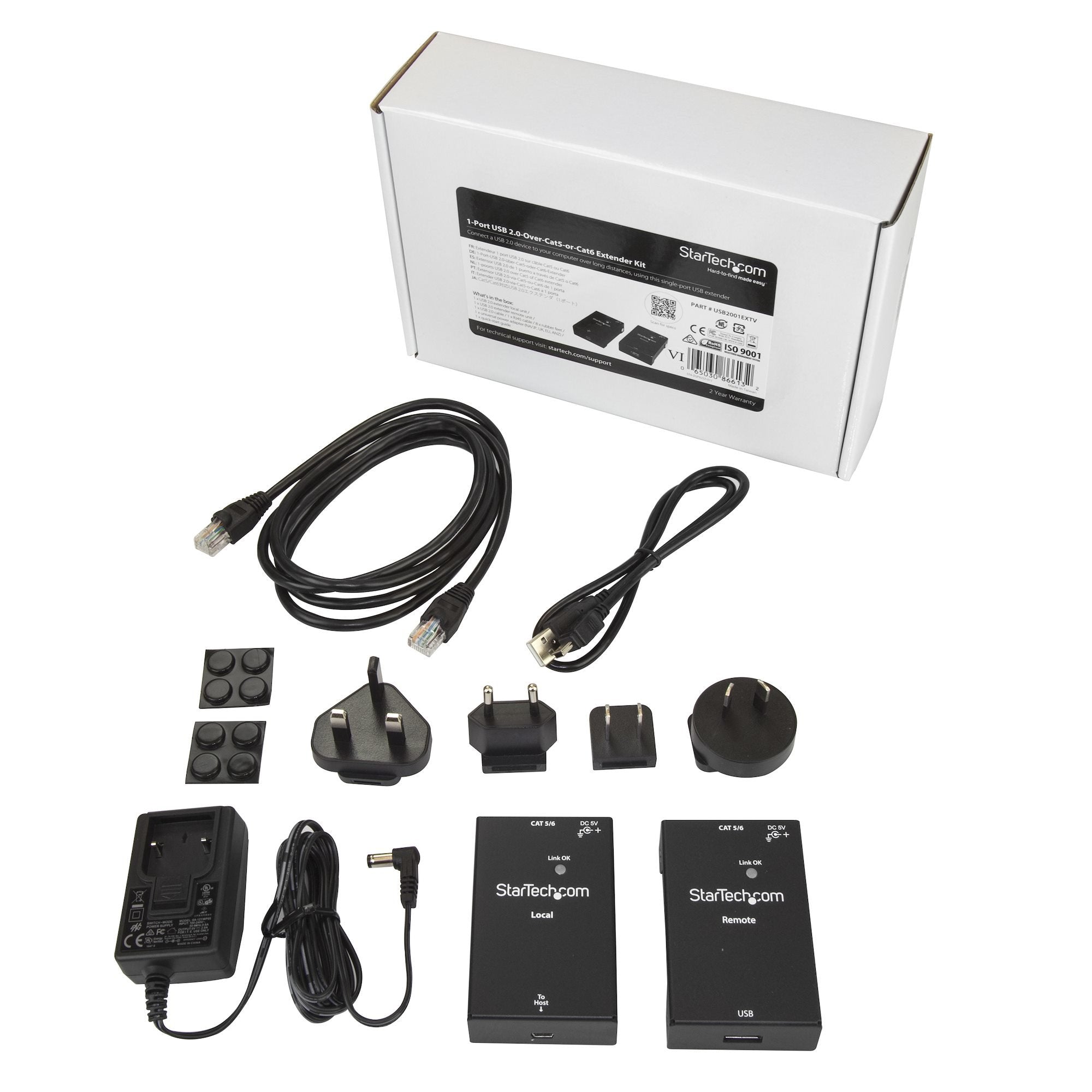 EAN 0065030866132 - StarTech.com USB2001EXTV extensor de consola Transmisor y receptor de consola 480 Mbit/s imagen 4
