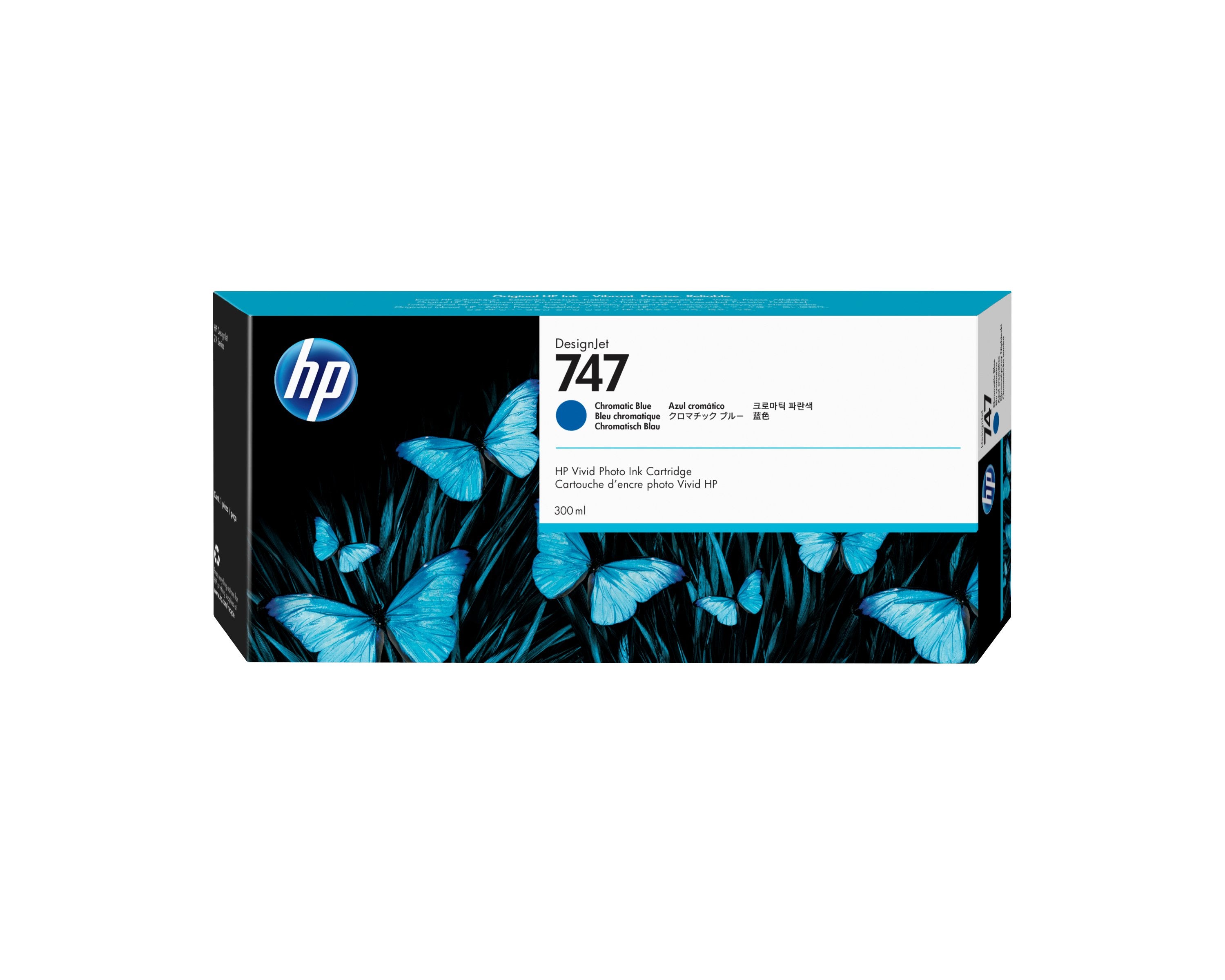 EAN 0191628213603 - HP 747 300-ml Chromatic Blue DesignJet Ink Cartridge cabeza de impresora Inyección de tinta térmica imagen 1