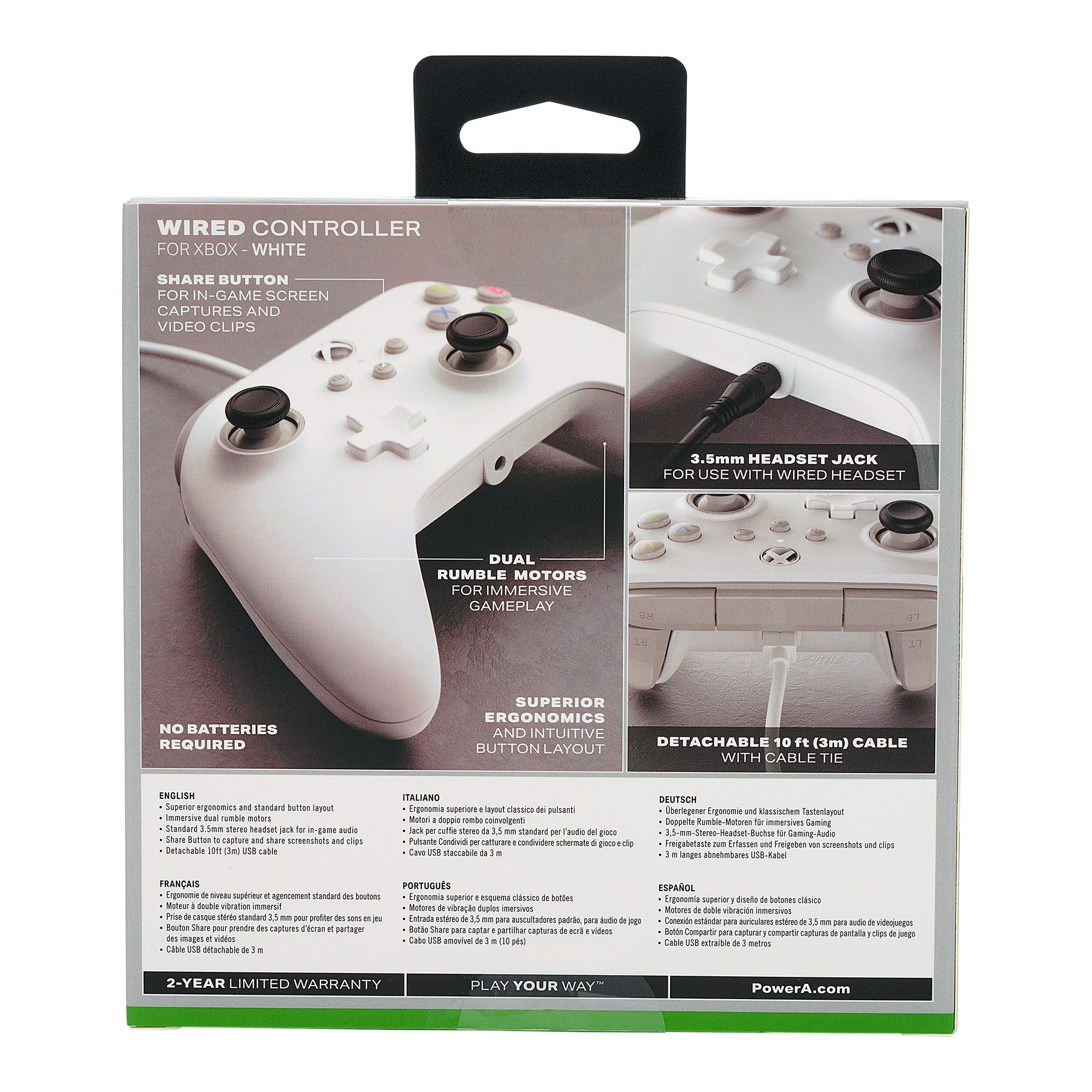 EAN 0617885025419 - PowerA 1519365-01 mando y volante Blanco USB Gamepad Analógico/Digital Xbox Series S, Xbox Series X, PC imagen 12