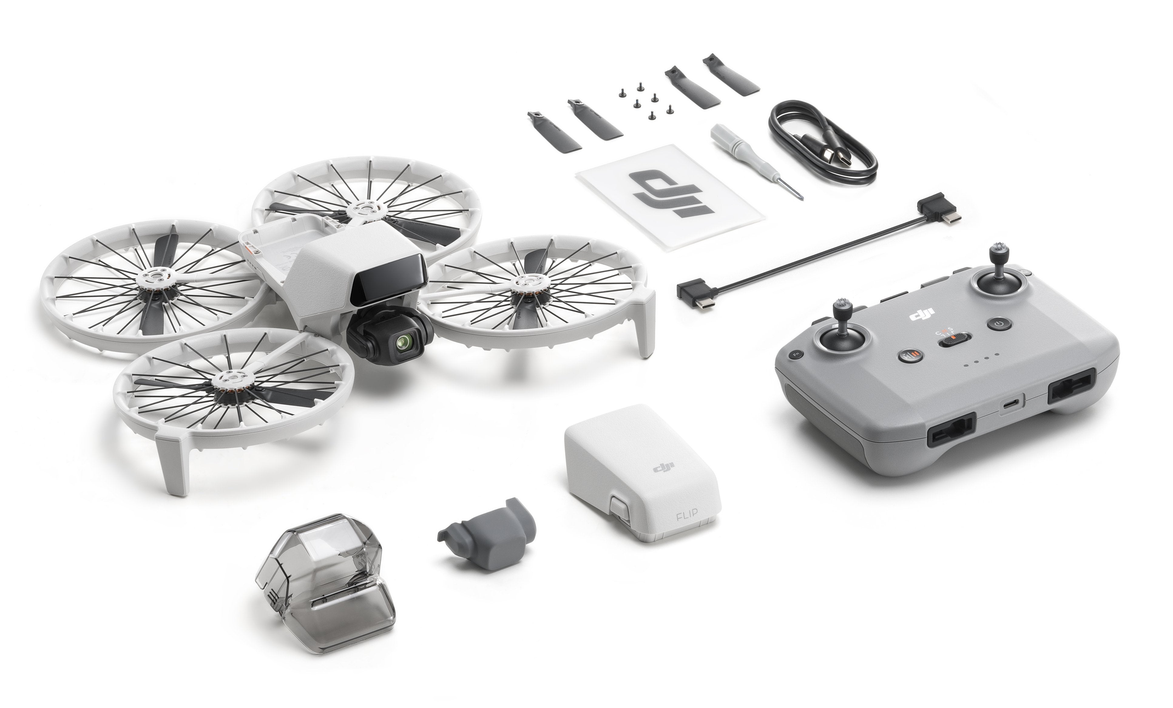 EAN 6941565992543 - DJI Flip 4 rotores Cuadricóptero 48 MP 3840 x 2160 Pixeles 3110 mAh Negro, Blanco imagen 1