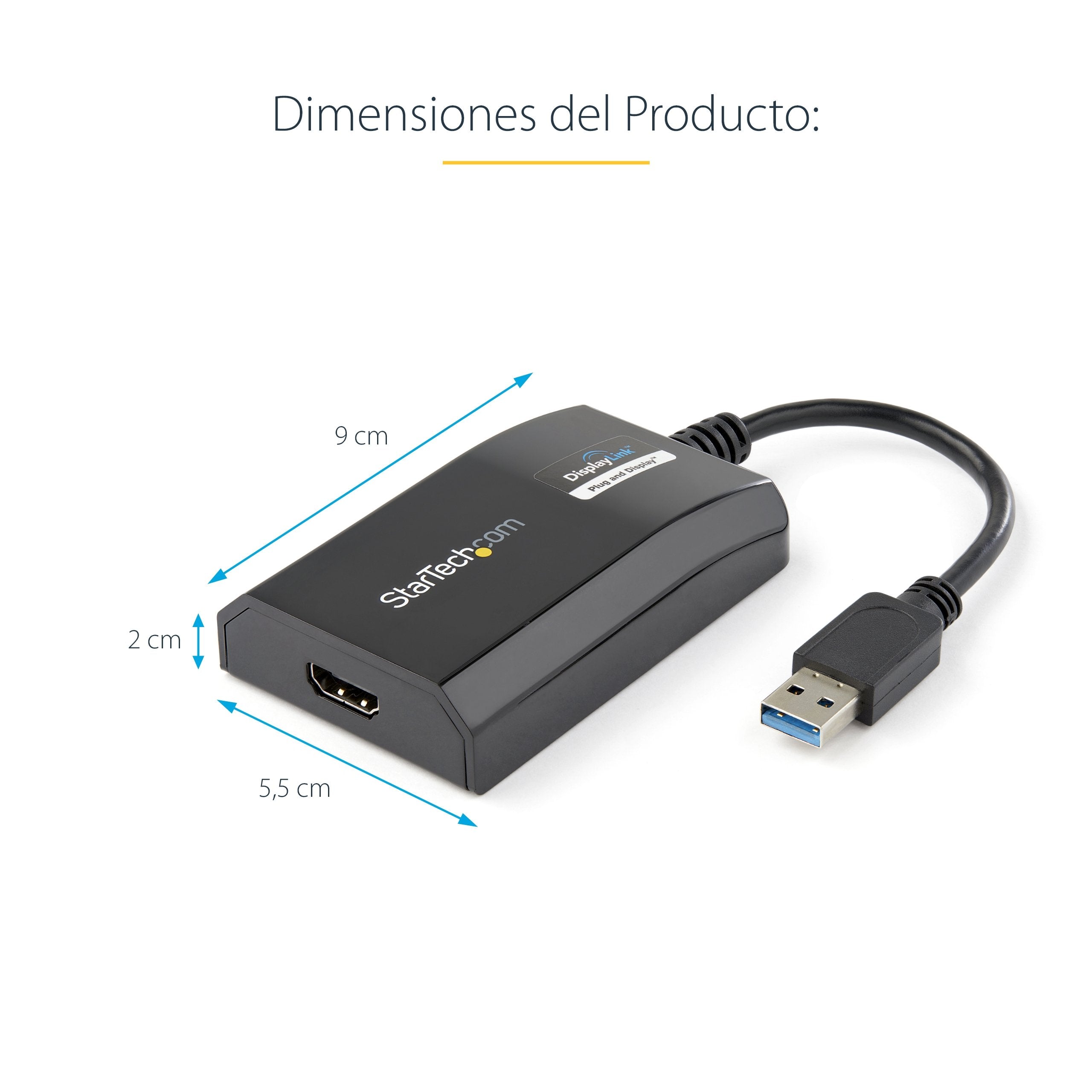 EAN 0065030857505 - StarTech.com USB32HDPRO Adaptador gráfico USB 1920 x 1200 Pixeles Negro imagen 10