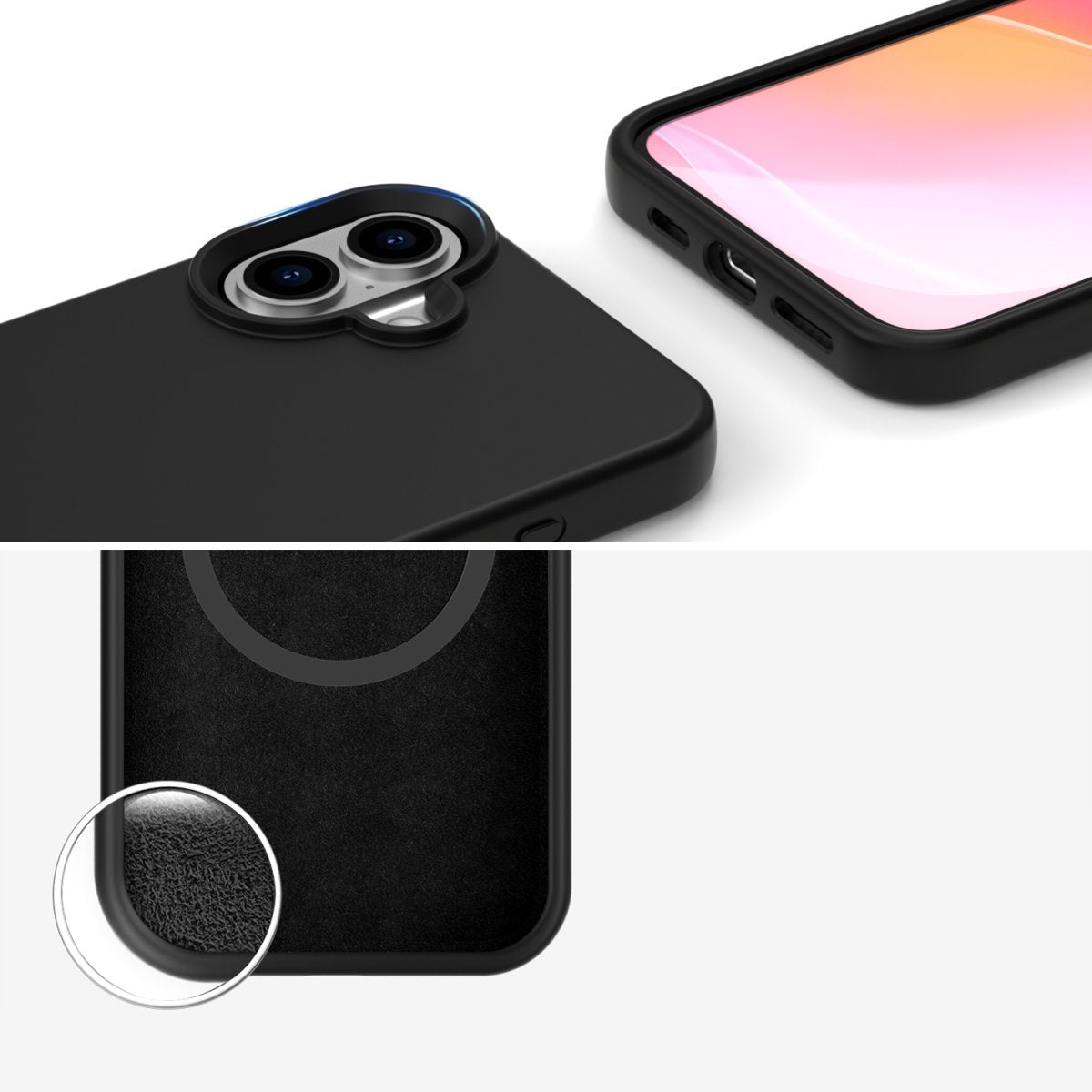 4smarts Funda De Silicona Cupertino Para Apple Iphone 16 Magsafe-Kompatibel